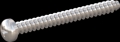 screw for plastic: Screw STS-plus KN6032 2.2x22 - H1 stainless-steel, A2 - 1.4567 Bright-pickled and passivated