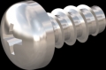 screw for plastic: Screw STS-plus KN6032 2.5x5 - H1 stainless-steel, A2 - 1.4567 Bright-pickled and passivated