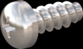 screw for plastic: Screw STS-plus KN6032 2.5x6 - H1 stainless-steel, A2 - 1.4567 Bright-pickled and passivated