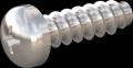 screw for plastic: Screw STS-plus KN6032 2.5x8 - H1 stainless-steel, A2 - 1.4567 Bright-pickled and passivated