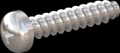 screw for plastic: Screw STS-plus KN6032 2.5x12 - H1 stainless-steel, A2 - 1.4567 Bright-pickled and passivated