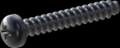 screw for plastic: Screw STS-plus KN6032 2.5x16 - H1 steel, hardened 10.9 Zinc-Nickel-plated,  baked, passivated black/ Cr-VI-free, sealed, 720 h until Fe-Corrosion