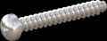 screw for plastic: Screw STS-plus KN6032 2.5x18 - H1 stainless-steel, A2 - 1.4567 Bright-pickled and passivated