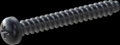 screw for plastic: Screw STS-plus KN6032 2.5x20 - H1 steel, hardened 10.9 Zinc-Nickel-plated,  baked, passivated black/ Cr-VI-free, sealed, 720 h until Fe-Corrosion