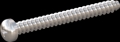 screw for plastic: Screw STS-plus KN6032 2.5x25 - H1 stainless-steel, A2 - 1.4567 Bright-pickled and passivated
