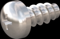 screw for plastic: Screw STS-plus KN6032 3x6 - H1 stainless-steel, A2 - 1.4567 Bright-pickled and passivated