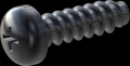 screw for plastic: Screw STS-plus KN6032 3x10 - H1 steel, hardened 10.9 Zinc-Nickel-plated, baked, passivated black/ Cr-VI-free, sealed, 720 h until Fe-Corrosion