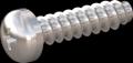 screw for plastic: Screw STS-plus KN6032 3x12 - H1 stainless-steel, A2 - 1.4567 Bright-pickled and passivated