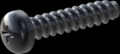 screw for plastic: Screw STS-plus KN6032 3x14 - H1 steel, hardened 10.9 Zinc-Nickel-plated,  baked, passivated black/ Cr-VI-free, sealed, 720 h until Fe-Corrosion