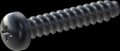 screw for plastic: Screw STS-plus KN6032 3x16 - H1 steel, hardened 10.9 Zinc-Nickel-plated,  baked, passivated black/ Cr-VI-free, sealed, 720 h until Fe-Corrosion