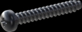 screw for plastic: Screw STS-plus KN6032 3x20 - H1 steel, hardened 10.9 Zinc-Nickel-plated,  baked, passivated black/ Cr-VI-free, sealed, 720 h until Fe-Corrosion