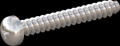 screw for plastic: Screw STS-plus KN6032 3x22 - H1 stainless-steel, A2 - 1.4567 Bright-pickled and passivated