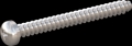 screw for plastic: Screw STS-plus KN6032 3x30 - H1 stainless-steel, A2 - 1.4567 Bright-pickled and passivated