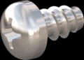 screw for plastic: Screw STS-plus KN6032 3.5x6 - H2 stainless-steel, A2 - 1.4567 Bright-pickled and passivated