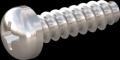 screw for plastic: Screw STS-plus KN6032 3.5x12 - H2 stainless-steel, A2 - 1.4567 Bright-pickled and passivated
