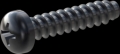 screw for plastic: Screw STS-plus KN6032 3.5x16 - H2 steel, hardened 10.9 Zinc-Nickel-plated,  baked, passivated black/ Cr-VI-free, sealed, 720 h until Fe-Corrosion