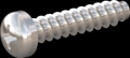 screw for plastic: Screw STS-plus KN6032 3.5x16 - H2 stainless-steel, A2 - 1.4567 Bright-pickled and passivated