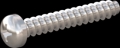screw for plastic: Screw STS-plus KN6032 3.5x22 - H2 stainless-steel, A2 - 1.4567 Bright-pickled and passivated