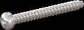 screw for plastic: Screw STS-plus KN6032 3.5x30 - H2 stainless-steel, A2 - 1.4567 Bright-pickled and passivated