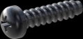 screw for plastic: Screw STS-plus KN6032 4x16 - H2 steel, hardened 10.9 Zinc-Nickel-plated,  baked, passivated black/ Cr-VI-free, sealed, 720 h until Fe-Corrosion