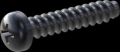 screw for plastic: Screw STS-plus KN6032 4x20 - H2 steel, hardened 10.9 Zinc-Nickel-plated,  baked, passivated black/ Cr-VI-free, sealed, 720 h until Fe-Corrosion