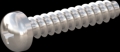 screw for plastic: Screw STS-plus KN6032 4x20 - H2 stainless-steel, A2 - 1.4567 Bright-pickled and passivated