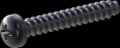screw for plastic: Screw STS-plus KN6032 4x25 - H2 steel, hardened 10.9 Zinc-Nickel-plated,  baked, passivated black/ Cr-VI-free, sealed, 720 h until Fe-Corrosion