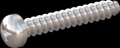 screw for plastic: Screw STS-plus KN6032 4x25 - H2 stainless-steel, A2 - 1.4567 Bright-pickled and passivated