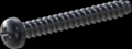 screw for plastic: Screw STS-plus KN6032 4x30 - H2 steel, hardened 10.9 Zinc-Nickel-plated,  baked, passivated black/ Cr-VI-free, sealed, 720 h until Fe-Corrosion