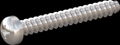 screw for plastic: Screw STS-plus KN6032 4x30 - H2 stainless-steel, A2 - 1.4567 Bright-pickled and passivated
