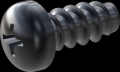 screw for plastic: Screw STS-plus KN6032 4.5x10 - H2 steel, hardened 10.9 Zinc-Nickel-plated,  baked, passivated black/ Cr-VI-free, sealed, 720 h until Fe-Corrosion