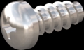screw for plastic: Screw STS-plus KN6032 4.5x10 - H2 stainless-steel, A2 - 1.4567 Bright-pickled and passivated