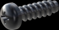 screw for plastic: Screw STS-plus KN6032 4.5x14 - H2 steel, hardened 10.9 Zinc-Nickel-plated,  baked, passivated black/ Cr-VI-free, sealed, 720 h until Fe-Corrosion