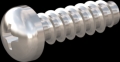 screw for plastic: Screw STS-plus KN6032 4.5x14 - H2 stainless-steel, A2 - 1.4567 Bright-pickled and passivated