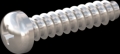 screw for plastic: Screw STS-plus KN6032 4.5x20 - H2 stainless-steel, A2 - 1.4567 Bright-pickled and passivated