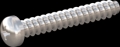 screw for plastic: Screw STS-plus KN6032 4.5x30 - H2 stainless-steel, A2 - 1.4567 Bright-pickled and passivated