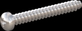 screw for plastic: Screw STS-plus KN6032 4.5x35 - H2 stainless-steel, A2 - 1.4567 Bright-pickled and passivated