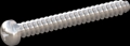screw for plastic: Screw STS-plus KN6032 4.5x40 - H2 stainless-steel, A2 - 1.4567 Bright-pickled and passivated