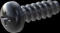 screw for plastic: Screw STS-plus KN6032 5x14 - H2 steel, hardened 10.9 Zinc-Nickel-plated,  baked, passivated black/ Cr-VI-free, sealed, 720 h until Fe-Corrosion