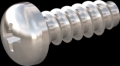 screw for plastic: Screw STS-plus KN6032 5x14 - H2 stainless-steel, A2 - 1.4567 Bright-pickled and passivated