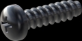 screw for plastic: Screw STS-plus KN6032 5x18 - H2 steel, hardened 10.9 Zinc-Nickel-plated,  baked, passivated black/ Cr-VI-free, sealed, 720 h until Fe-Corrosion