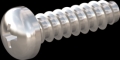 screw for plastic: Screw STS-plus KN6032 5x18 - H2 stainless-steel, A2 - 1.4567 Bright-pickled and passivated