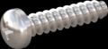 screw for plastic: Screw STS-plus KN6032 5x22 - H2 stainless-steel, A2 - 1.4567 Bright-pickled and passivated