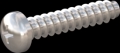 screw for plastic: Screw STS-plus KN6032 5x25 - H2 stainless-steel, A2 - 1.4567 Bright-pickled and passivated