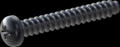 screw for plastic: Screw STS-plus KN6032 5x35 - H2 steel, hardened 10.9 Zinc-Nickel-plated,  baked, passivated black/ Cr-VI-free, sealed, 720 h until Fe-Corrosion