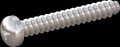 screw for plastic: Screw STS-plus KN6032 5x35 - H2 stainless-steel, A2 - 1.4567 Bright-pickled and passivated