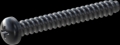 screw for plastic: Screw STS-plus KN6032 5x40 - H2 steel, hardened 10.9 Zinc-Nickel-plated,  baked, passivated black/ Cr-VI-free, sealed, 720 h until Fe-Corrosion