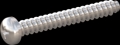 screw for plastic: Screw STS-plus KN6032 5x40 - H2 stainless-steel, A2 - 1.4567 Bright-pickled and passivated