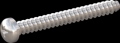 screw for plastic: Screw STS-plus KN6032 5x45 - H2 stainless-steel, A2 - 1.4567 Bright-pickled and passivated