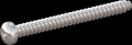 screw for plastic: Screw STS-plus KN6032 5x55 - H2 stainless-steel, A2 - 1.4567 Bright-pickled and passivated